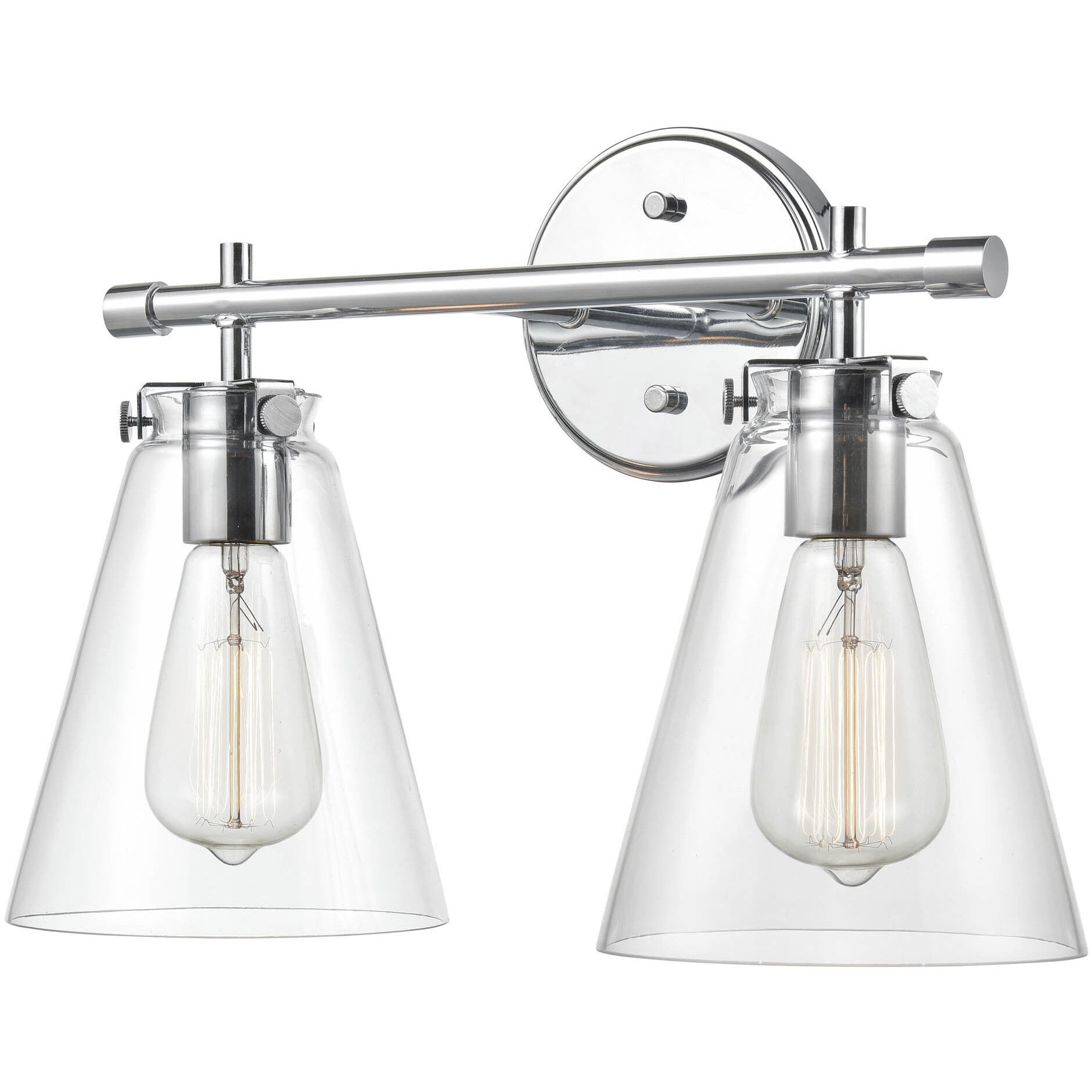 Aliza 2 Light 16 inch Chrome Bathroom Vanity Light Wall Light